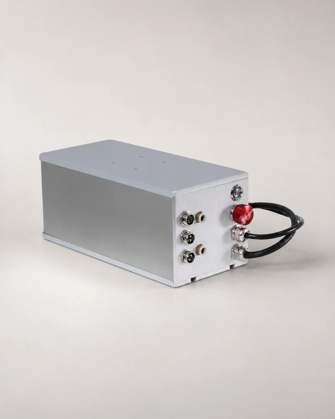 ILLUMEX UV-T1 compact UV inline laser in a minimal industrial product setting