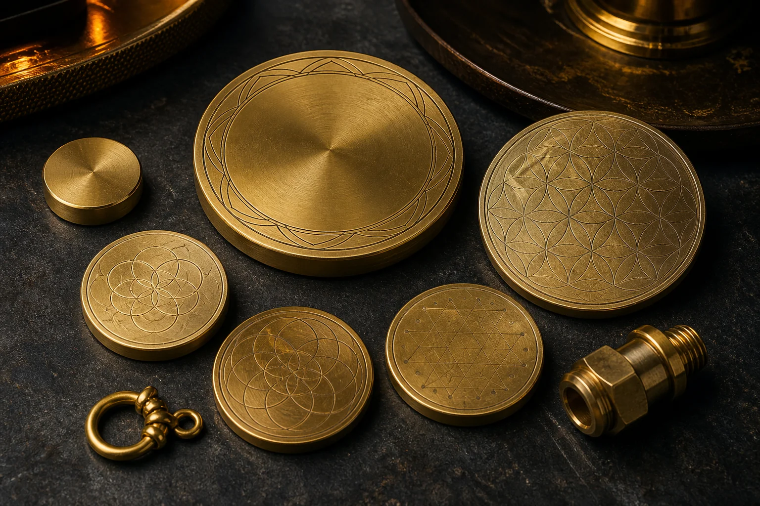 Brass products prepared for laser marking